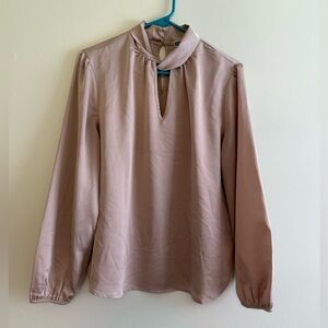 Pleione Blush Long Sleeve Blouse